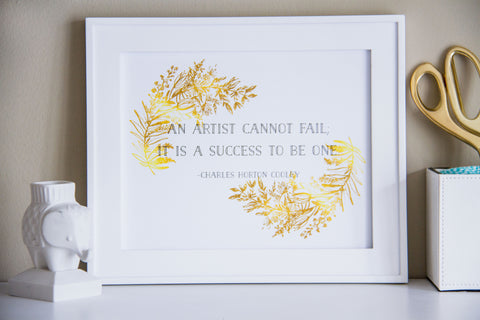 An Artist Cannot Fail