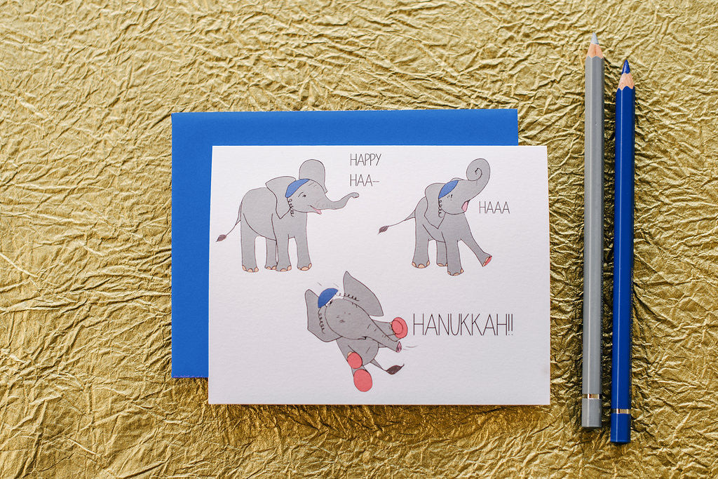 Sneezing Elephant Hanukkah