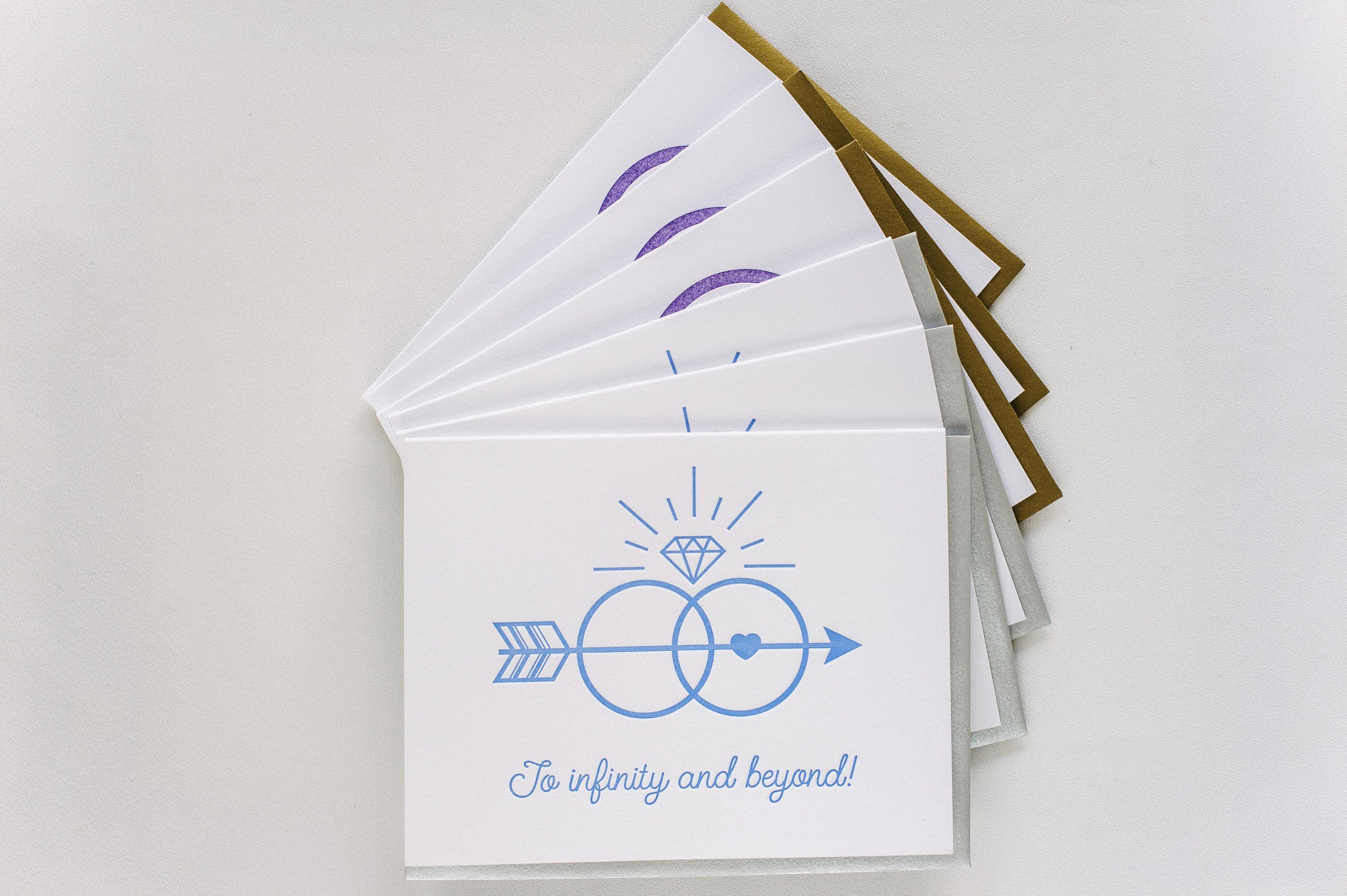 Letterpress Wedding Boxed Variety - Set of Six