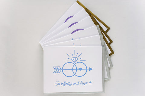 Letterpress Wedding Boxed Variety - Set of Six