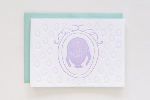 Manatee Cameo Stationery
